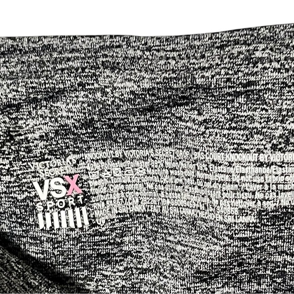 Victoria's Secret Sport Knockout Capri Leggings Size Large Heathered Gray - Picture 3 of 4